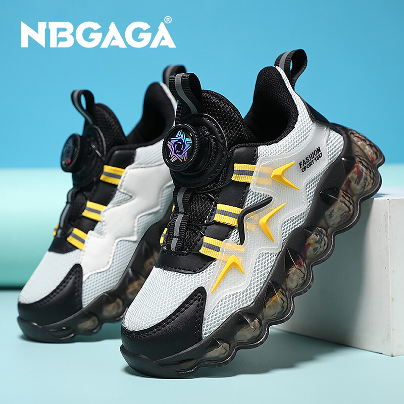 Bērnu modes sporta apavi Zēnu skriešanas brīvā laika apavi Tīklveida ērti āra bērnu apavi tenisam, vieglas sporta kurpes