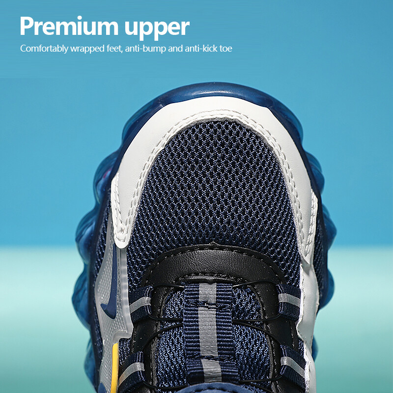 Bērnu modes sporta apavi Zēnu skriešanas brīvā laika apavi Tīklveida ērti āra bērnu apavi tenisam, vieglas sporta kurpes