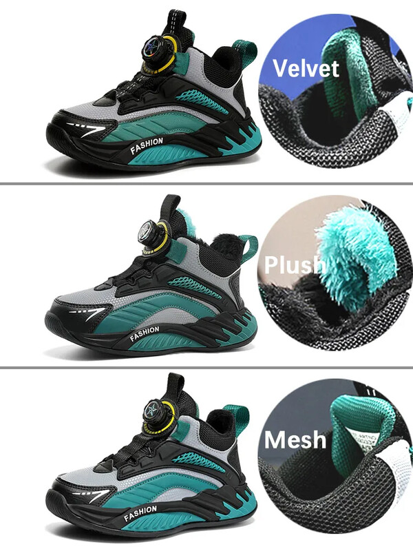 Bērnu ziemas apavi Bērniem zēniem kedas kažokādas kurpes no 4-5-6-7-8-9 gadiem maziem bērniem skolas apavu izmērs 28-39# 718