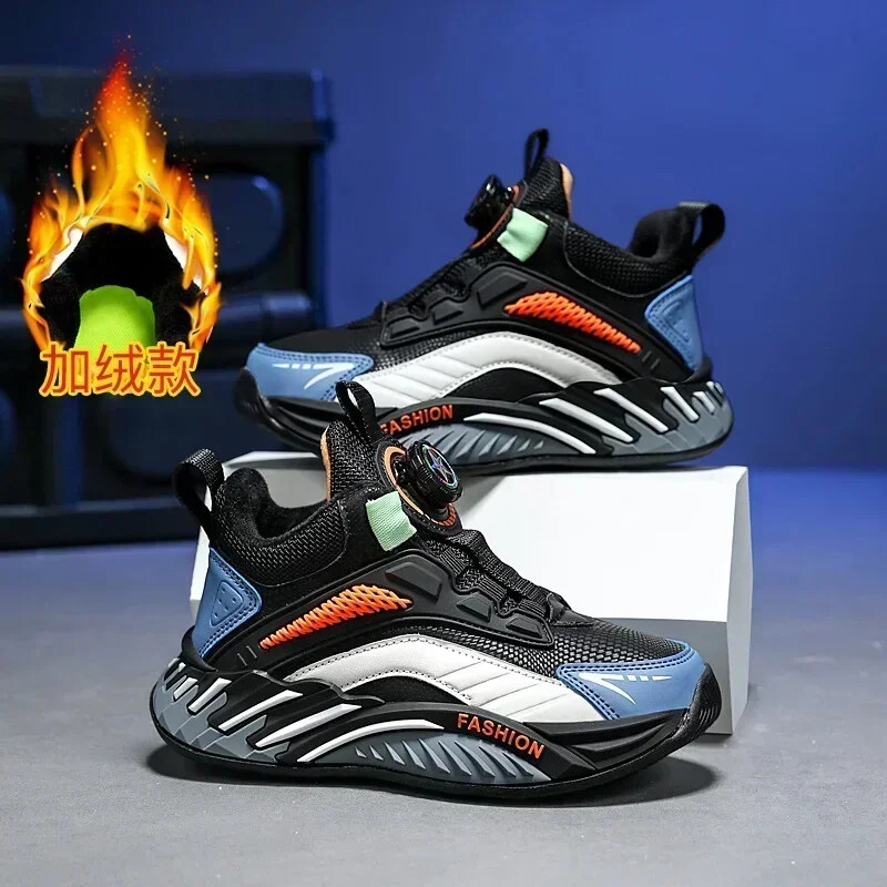 Bērnu ziemas apavi Bērniem zēniem kedas kažokādas kurpes no 4-5-6-7-8-9 gadiem maziem bērniem skolas apavu izmērs 28-39# 718