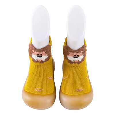 Zīdaiņu grīdas zeķes pavasara un rudens zīdaiņiem iekštelpu pretslīdes pastaigu apavi jaundzimušajiem, izolētas mīkstas zoles, pret krišanas zeķes un apavi