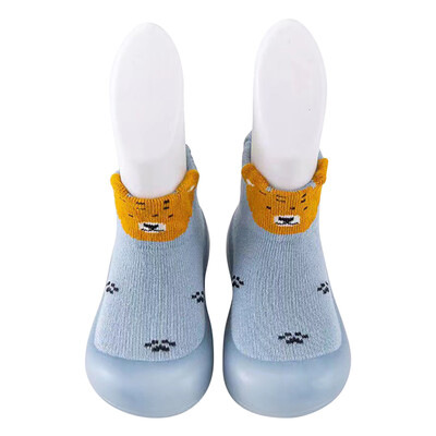 Zīdaiņu grīdas zeķes pavasara un rudens zīdaiņiem iekštelpu pretslīdes pastaigu apavi jaundzimušajiem, izolētas mīkstas zoles, pret krišanas zeķes un apavi