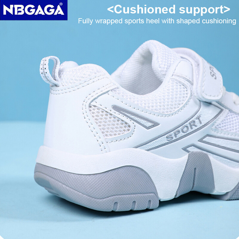 Bērnu mazas baltas kurpes pavasara/rudens bērnu sporta apavi Pretslīdēšanas 5-16 gadus veciem zēniem ikdienas galda apavi Mīkstas zoles tenisa kedas