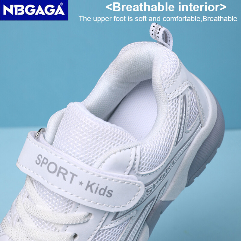 Bērnu mazas baltas kurpes pavasara/rudens bērnu sporta apavi Pretslīdēšanas 5-16 gadus veciem zēniem ikdienas galda apavi Mīkstas zoles tenisa kedas