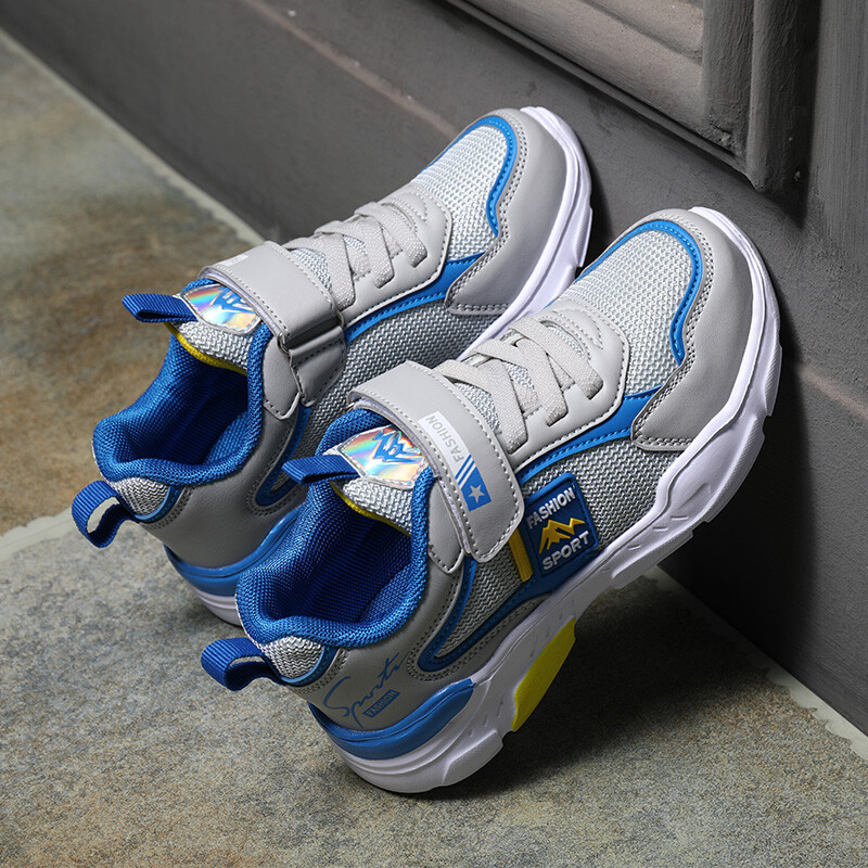 Bērnu apavi skriešanas zēnu skola vasaras ikdienas sporta apavi basketbols