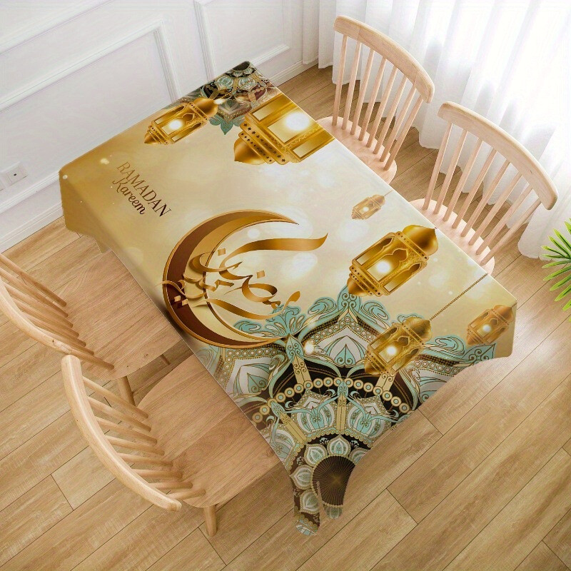 Határon átnyúló új karácsonyi gyári közvetlen szállítás egyedi dohányzóasztal négyzet alakú kerek asztal vízálló színes terítő étkezőasztal poliészter nagy