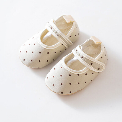 MILANCEL New Spring Baby Prewalker 0-18 M Toddler Cute Dots Neslīdoši apavi zīdaiņiem, 5 krāsu grīdas apavi