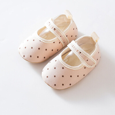 MILANCEL New Spring Baby Prewalker 0-18 M Toddler Cute Dots Neslīdoši apavi zīdaiņiem, 5 krāsu grīdas apavi