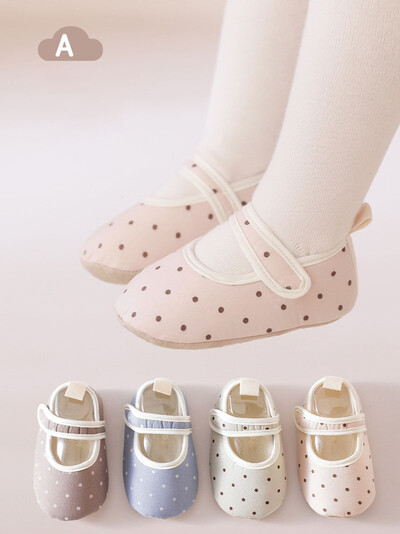 MILANCEL New Spring Baby Prewalker 0-18M Toddler Cute Dots Csúszásgátló csecsemőcipő 5 színű padlócipő