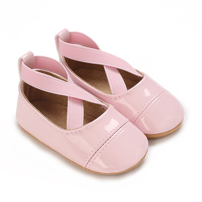 Mazuļu pavasara un rudens jaukas bantītes, rozā, mīkstas gumijas apakšas, neslīdoši princešu apavi 0–18 mēnešiem jaundzimušo ikdienas pastaigu apavi