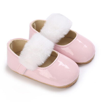 Mazuļu pavasara un rudens jaukas bantītes, rozā, mīkstas gumijas apakšas, neslīdoši princešu apavi 0–18 mēnešiem jaundzimušo ikdienas pastaigu apavi