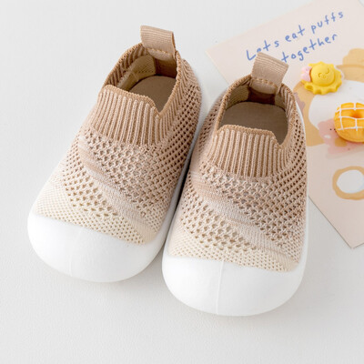 Jauni gradienta krāsu vienkārši personalizēti mazuļu apavi, neslīdoši zīdaiņu un mazuļu izolējošie bērnu apavi