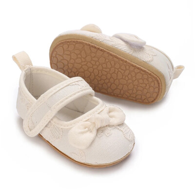 Mieli balti nėriniai Baby Girl Baby Baby Moccasins Moccs Batai Lankas Fringe Guminis padas Neslystanti avalynė Vaikiška lovelė Batai