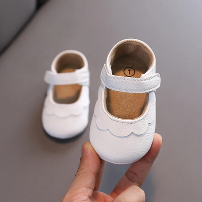 Mieli balti nėriniai Baby Girl Baby Baby Moccasins Moccs Batai Lankas Fringe Guminis padas Neslystanti avalynė Vaikiška lovelė Batai