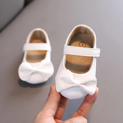 Mieli balti nėriniai Baby Girl Baby Baby Moccasins Moccs Batai Lankas Fringe Guminis padas Neslystanti avalynė Vaikiška lovelė Batai