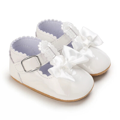 Mieli balti nėriniai Baby Girl Baby Baby Moccasins Moccs Batai Lankas Fringe Guminis padas Neslystanti avalynė Vaikiška lovelė Batai