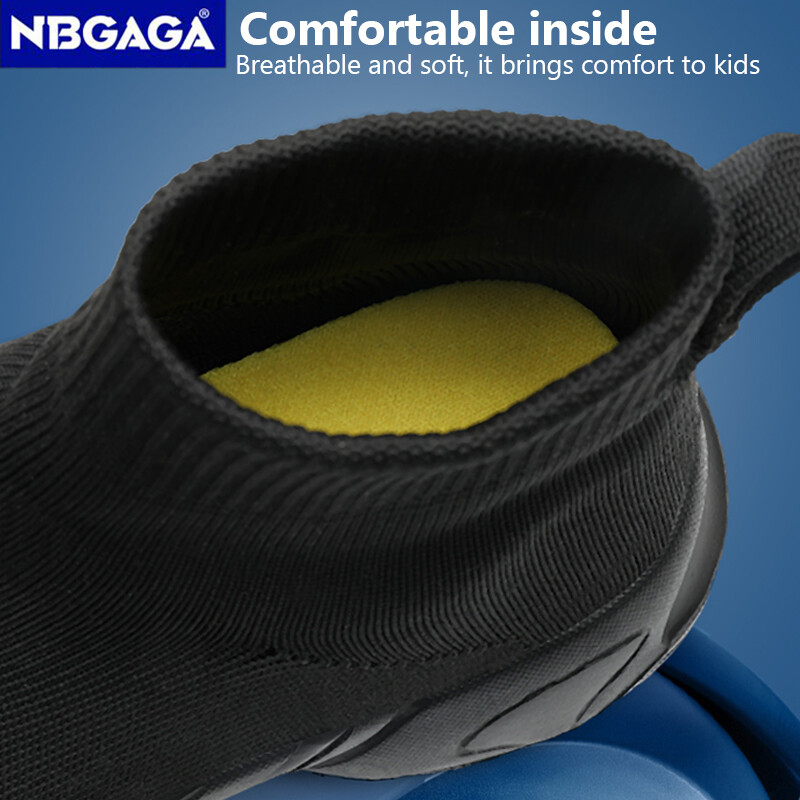 Klasične crne dječje cipele s čarapama Pletene modne visoke tenisice za dječake Djevojčice Ležerni sport na otvorenom 5-16 godina Dječji tenis