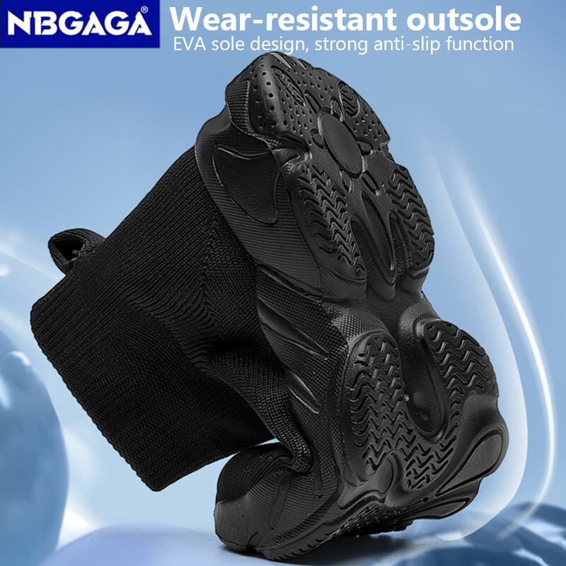 Klasične crne dječje cipele s čarapama Pletene modne visoke tenisice za dječake Djevojčice Ležerni sport na otvorenom 5-16 godina Dječji tenis