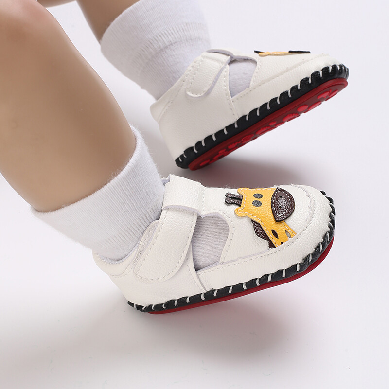 Vasaras apavi zīdaiņiem Modes ikdienas multfilmu žirafu sandales 0–18 M Zēnu gumijas zole, neslīdoša pastaigu apavi