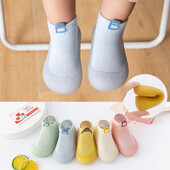 Zīdaiņu, toddler, pavasara vasara, mīkstas zoles zeķu kurpes Cute Animals Unisex Baby Neslīdošas grīdas zeķes Bērniem 0-3T Viegls priekšgājējs