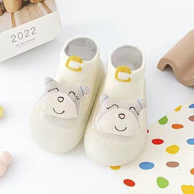 Zīdaiņu, toddler, pavasara vasara, mīkstas zoles zeķu kurpes Cute Animals Unisex Baby Neslīdošas grīdas zeķes Bērniem 0-3T Viegls priekšgājējs