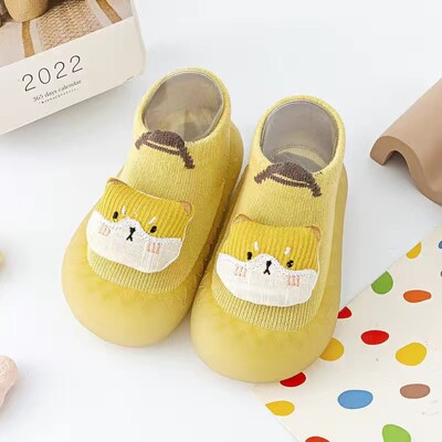 Zīdaiņu, toddler, pavasara vasara, mīkstas zoles zeķu kurpes Cute Animals Unisex Baby Neslīdošas grīdas zeķes Bērniem 0-3T Viegls priekšgājējs