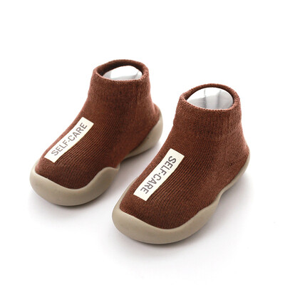 Unisex zīdaiņu apavi Pirmie apavi Zīdaiņu staigulīši Toddler First Walker Baby Girl Bērni Mīksta gumijas zole Bērnu apavi adīti zābaciņi Pretslīdes