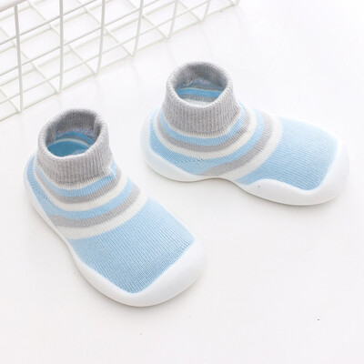 Unisex zīdaiņu apavi Pirmie apavi Zīdaiņu staigulīši Toddler First Walker Baby Girl Bērni Mīksta gumijas zole Bērnu apavi adīti zābaciņi Pretslīdes