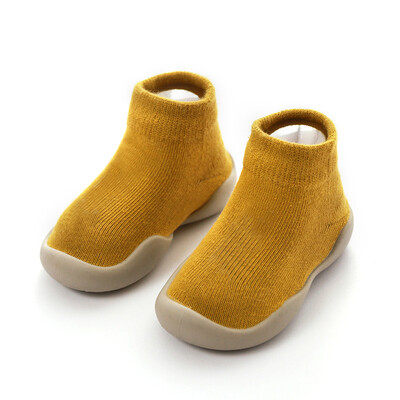 Unisex zīdaiņu apavi Pirmie apavi Zīdaiņu staigulīši Toddler First Walker Baby Girl Bērni Mīksta gumijas zole Bērnu apavi adīti zābaciņi Pretslīdes