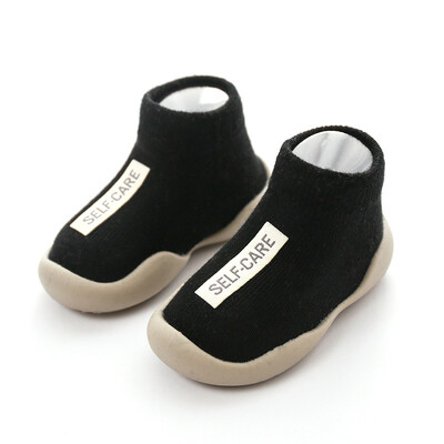 Unisex zīdaiņu apavi Pirmie apavi Zīdaiņu staigulīši Toddler First Walker Baby Girl Bērni Mīksta gumijas zole Bērnu apavi adīti zābaciņi Pretslīdes
