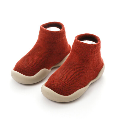 Unisex zīdaiņu apavi Pirmie apavi Zīdaiņu staigulīši Toddler First Walker Baby Girl Bērni Mīksta gumijas zole Bērnu apavi adīti zābaciņi Pretslīdes