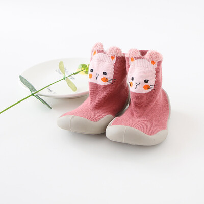 Unisex zīdaiņu apavi Pirmie apavi Zīdaiņu staigulīši Toddler First Walker Baby Girl Bērni Mīksta gumijas zole Bērnu apavi adīti zābaciņi Pretslīdes