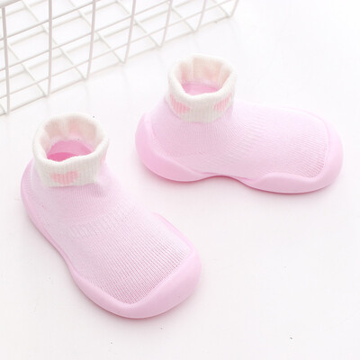 Unisex zīdaiņu apavi Pirmie apavi Zīdaiņu staigulīši Toddler First Walker Baby Girl Bērni Mīksta gumijas zole Bērnu apavi adīti zābaciņi Pretslīdes