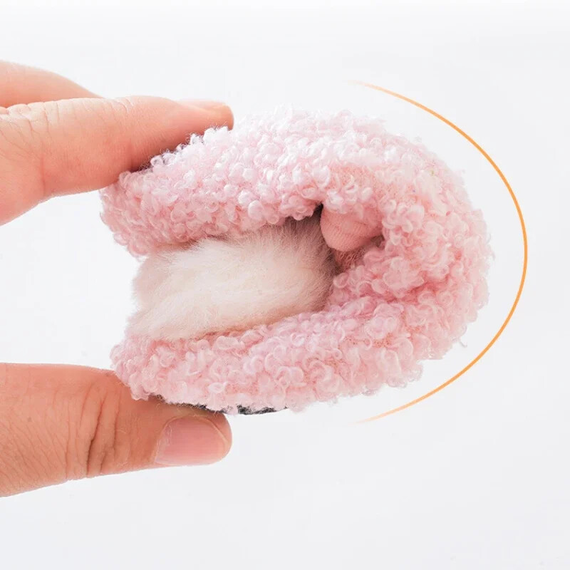 Cartoon Rabbit Dječje čarape za pod, Dječje plišane papuče Topla obuća za malu djecu, Dječje mekane neklizajuće predhodne papuče, kućne papuče