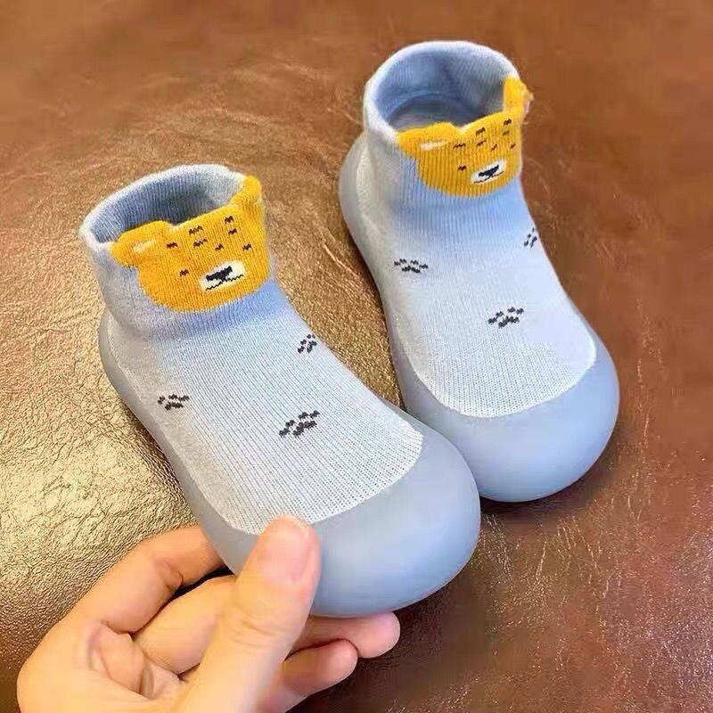 Zīdaiņu, toddler, pavasara vasara, mīkstas zoles zeķu kurpes Cute Animals Unisex Baby Neslīdošas grīdas zeķes Bērniem 0-3T Viegls priekšgājējs
