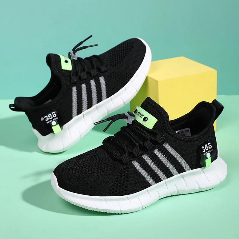 Bērnu ikdienas apavi zēniem Elpojošas kediņas Vasaras Air Mesh Kids Hook&Loop Studentu skolas apavu izmērs 27-38