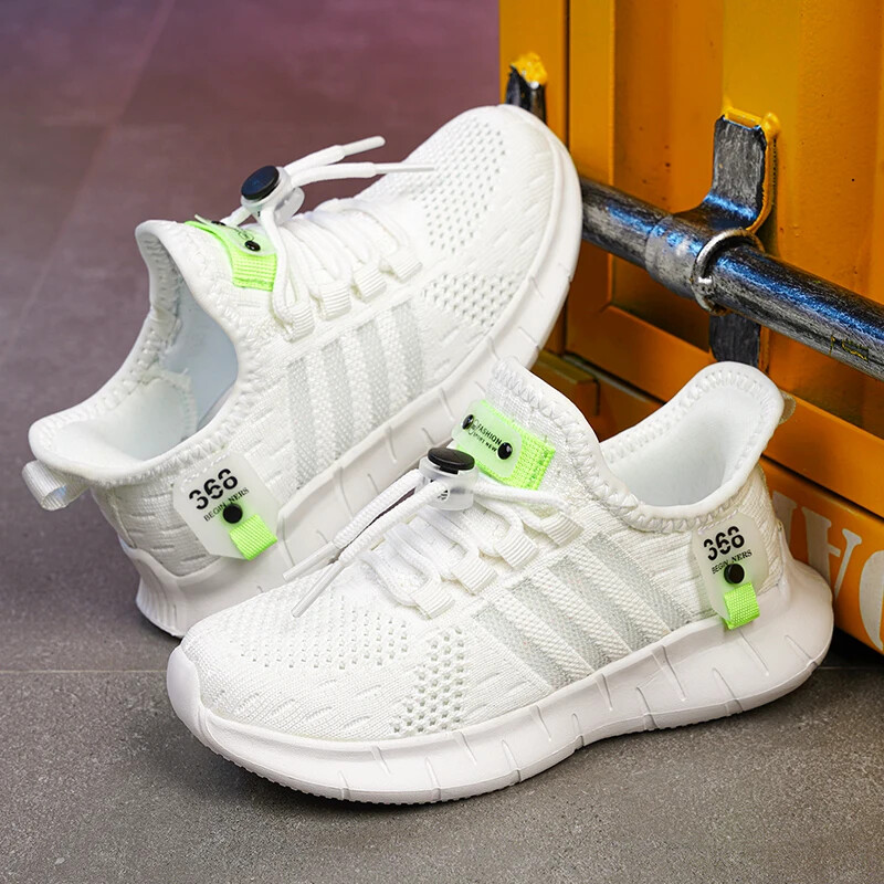 Bērnu ikdienas apavi zēniem Elpojošas kediņas Vasaras Air Mesh Kids Hook&Loop Studentu skolas apavu izmērs 27-38