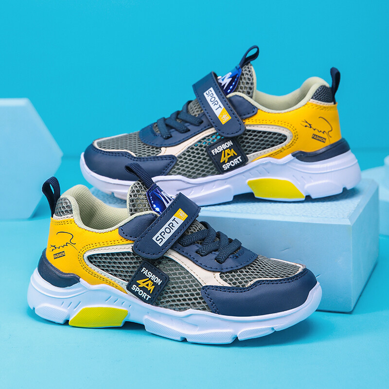 Gyerekcipők Fiú tornacipők Kiváló minőségű sportcipők Légáteresztő csúszásmentes Alkalmi divat Cipők Márka vászoncipők