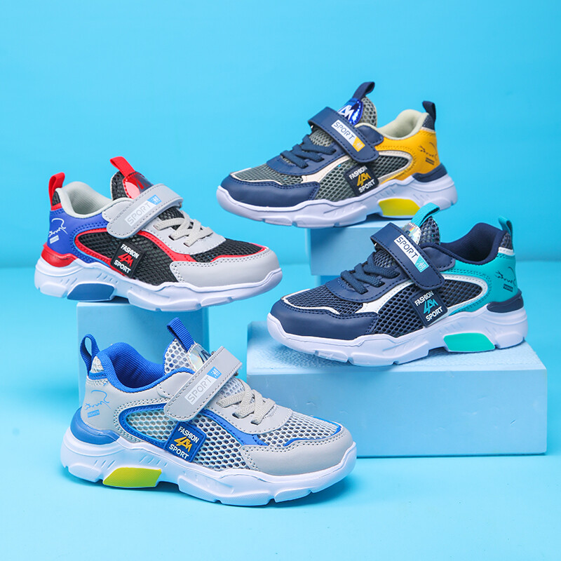 Gyerekcipők Fiú tornacipők Kiváló minőségű sportcipők Légáteresztő csúszásmentes Alkalmi divat Cipők Márka vászoncipők
