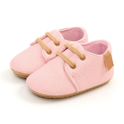 Meckior Baby Shoes Retro PU ādas zēnu meiteņu apavi Toddler Gumijas zole Pretslīdēšanas pirmie staigulīši Unisex jaundzimušo mokasīni