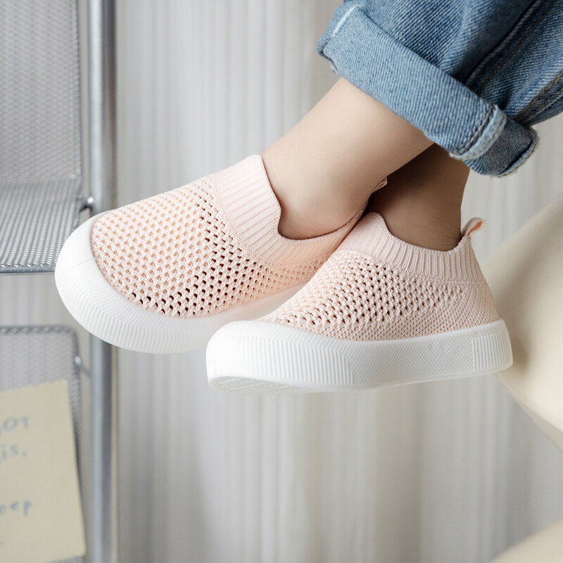 2024-es új tavaszi nyári hálós, légáteresztő, csúszásmentes babacipők 6M-36M fiúk, lányok, sportcipők, alkalmi sportcipők, első járók