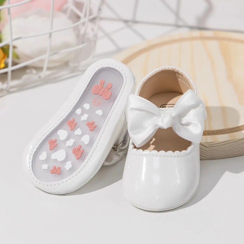 Meckior 2024 baba csipke hercegnős cipők egyszerű csatos lakkbőr cipők gumi csúszásgátló kültéri kisgyermekeknek lányoknak