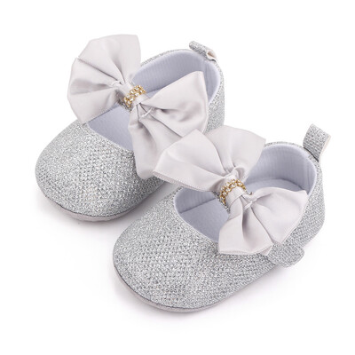 Jaunas modes zīdaiņu apavi Rozā Bling Rhinestone Jaundzimušo zīdaiņu apavi Toddler Mary Jane Flats 1 gadu dāvana kristīgajai lellei