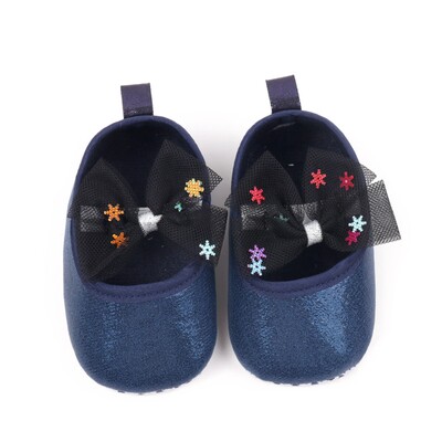 Χαριτωμένα κοριτσάκια Princess Flats Παπούτσια με πούλιες διχτυωτοί φιόγκοι Μαλακές σόλες Casual παπούτσια για περπάτημα για νεογέννητα παιδικά παπούτσια κούνιας