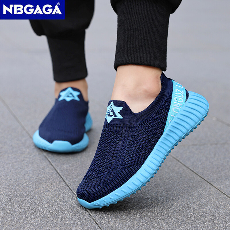 Viegli bērnu ikdienas apavi Elpojošas sieta kedas bērniem Zēniem Meitenēm Pastaigas Skolas Apavi Slip On Skriešanas Apavi