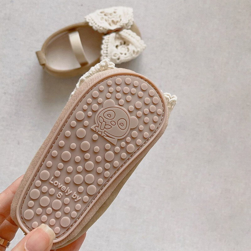MISOWMNJOY Baby Girls Cipők Csipkés Virágos Bowknot Infant Mary Jane Flats Puha talpú Gumi csúszásmentes kiságy cipők kisgyermekeknek
