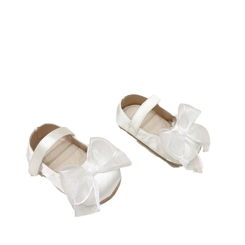 Korejiešu stila pavasara un rudens sieviešu zīdaiņu apavi ar mīkstu apakšu, pretslīdes priekšējie apavi zīdaiņu un mazuļu loku apavi Princešu apavi