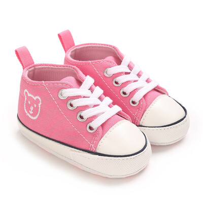 Baby Canvas Classic Αθλητικά Παπούτσια Νεογέννητα Αγόρια και Κορίτσια με εμπριμέ αστέρι First Walkers Παπούτσια για βρέφη Αντιολισθητικά παιδικά παπούτσια