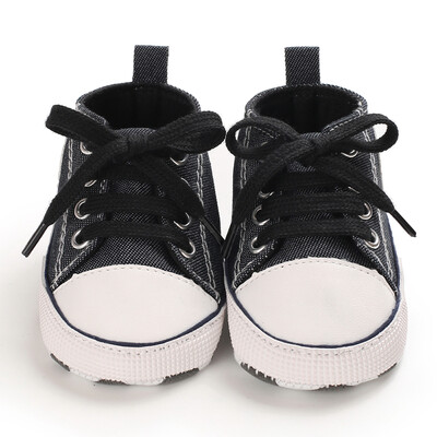 Baby Canvas Classic Αθλητικά Παπούτσια Νεογέννητα Αγόρια και Κορίτσια με εμπριμέ αστέρι First Walkers Παπούτσια για βρέφη Αντιολισθητικά παιδικά παπούτσια