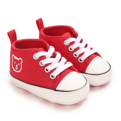 Baby Canvas Classic Αθλητικά Παπούτσια Νεογέννητα Αγόρια και Κορίτσια με εμπριμέ αστέρι First Walkers Παπούτσια για βρέφη Αντιολισθητικά παιδικά παπούτσια